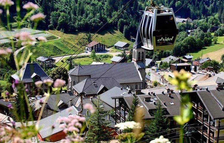 Au Bois De Lune Châtel Exterior foto